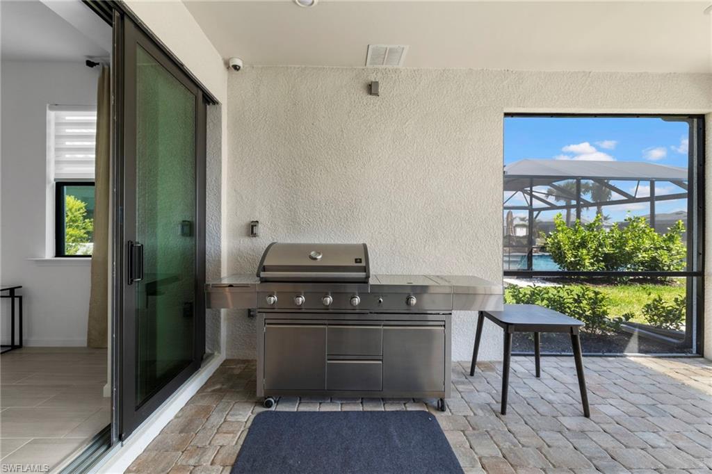 Huge outdoor grill.