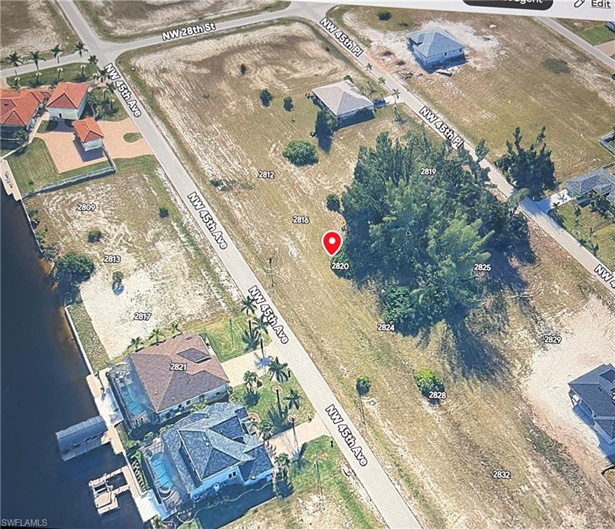 Aerial overview of property's location