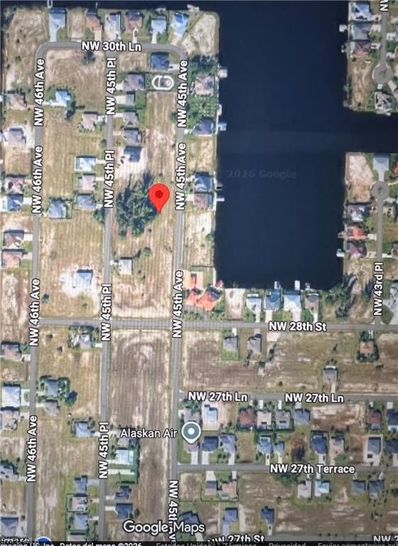 Aerial map of property and surrounding area