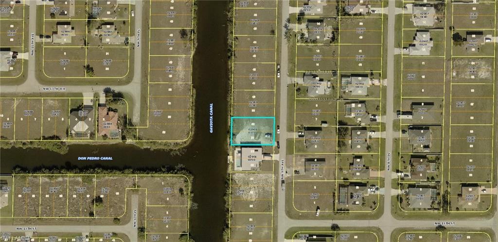 Aerial view of property's location featuring property boundaries highlighted