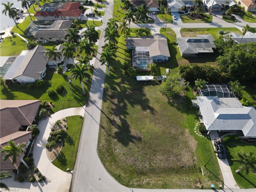 Aerial view of residential area