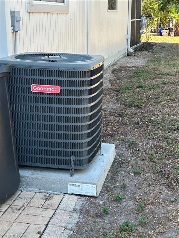 AC bolted to hurricane pad