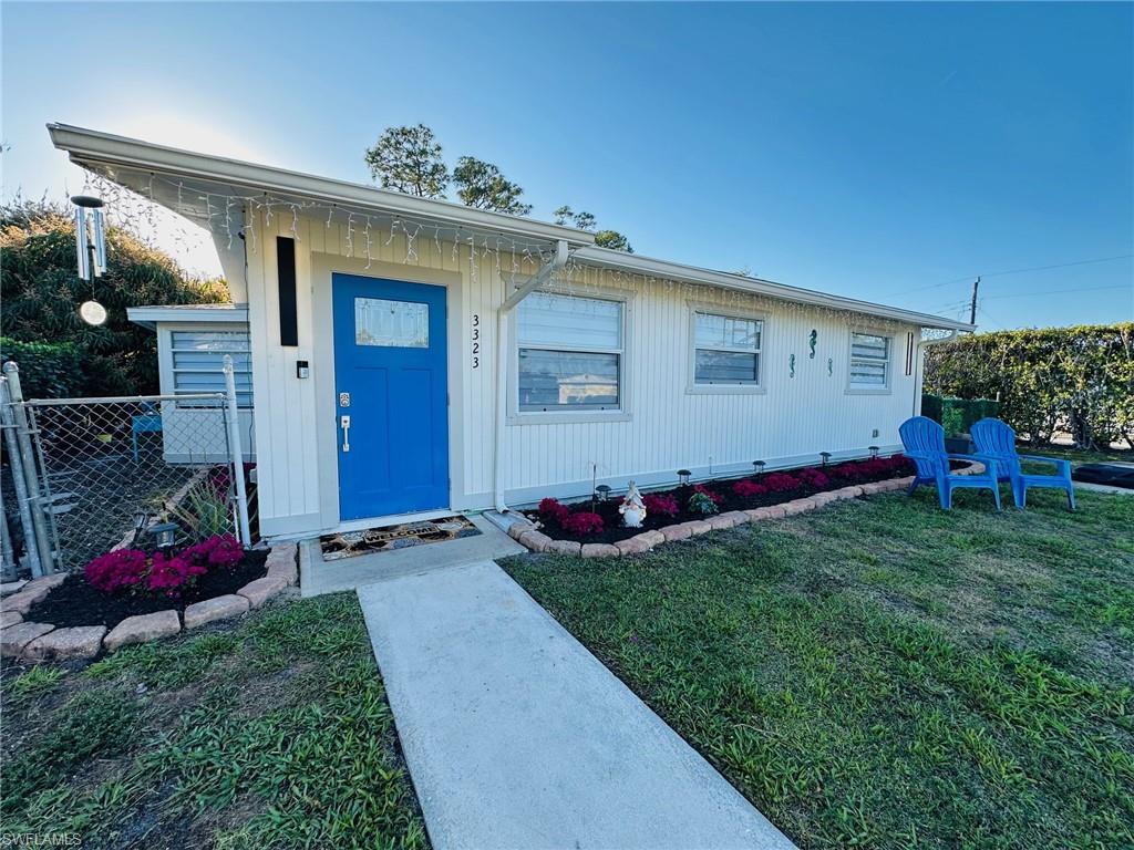 Front of home, new landscaping