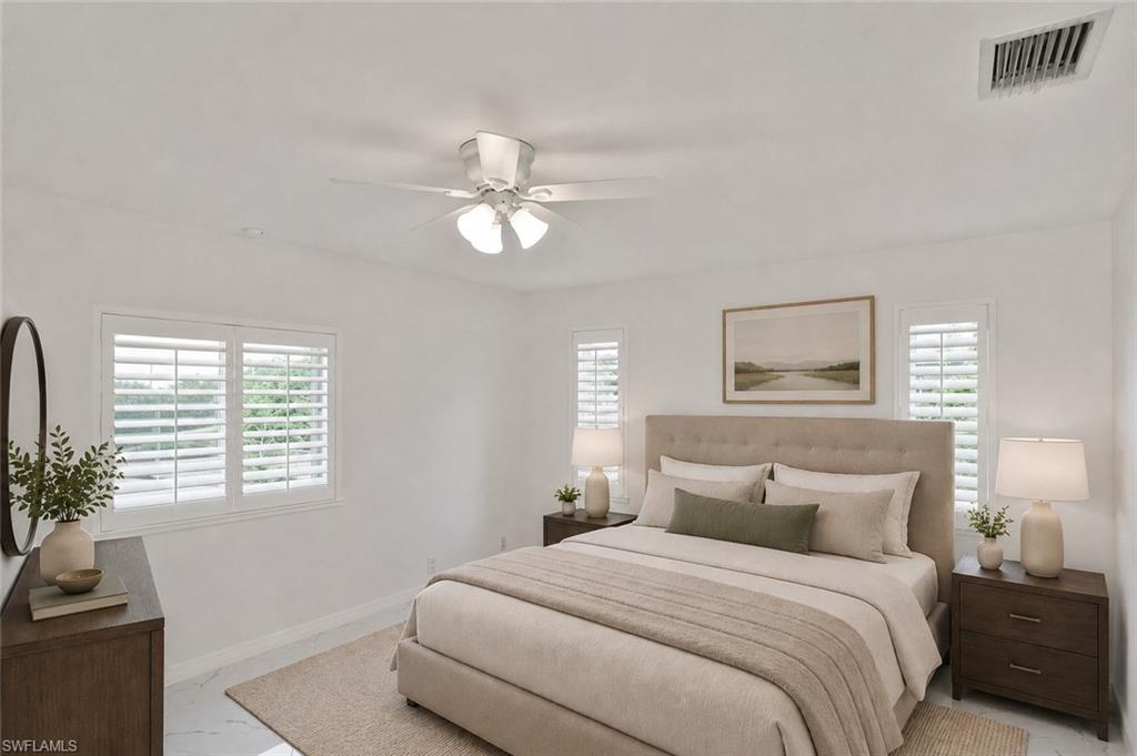 Primary Bedroom, Virtually staged