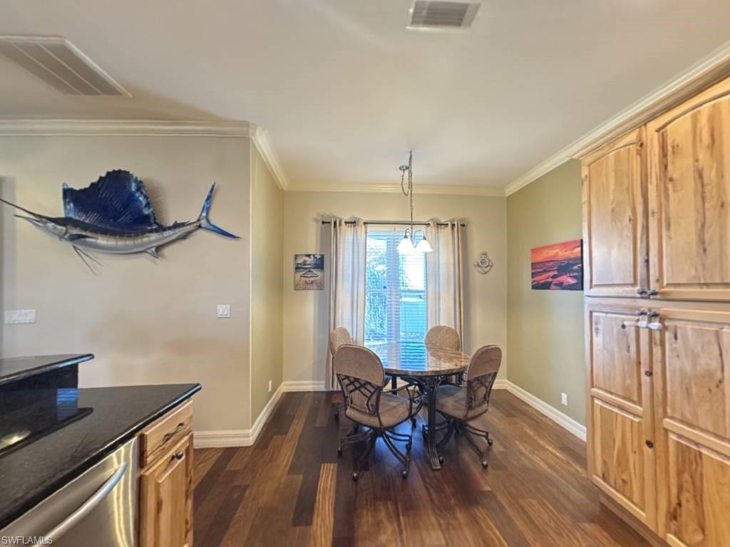 view of back yard and open floor plan