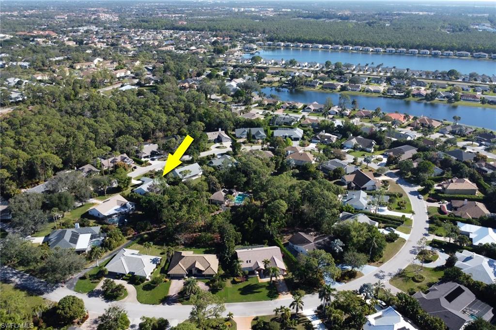 Another aerial view of the Woodlands yellow arrow is pointing to 2293 Royal Ln