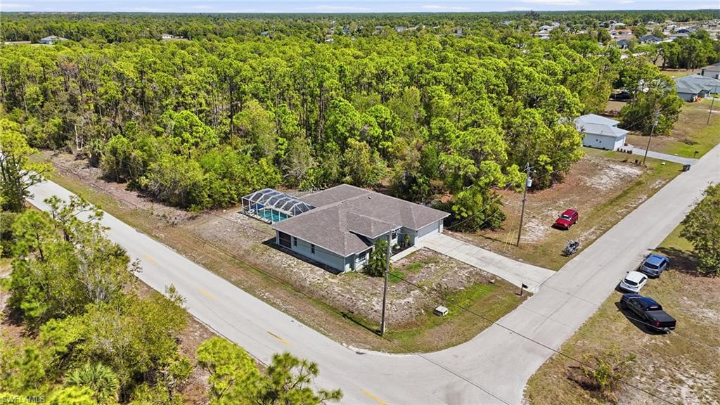View from above of property
