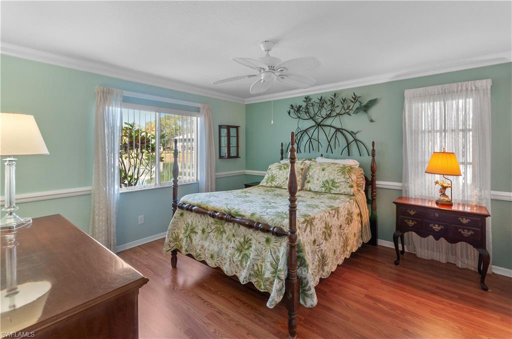 Primary Bedroom with laminate wood floors