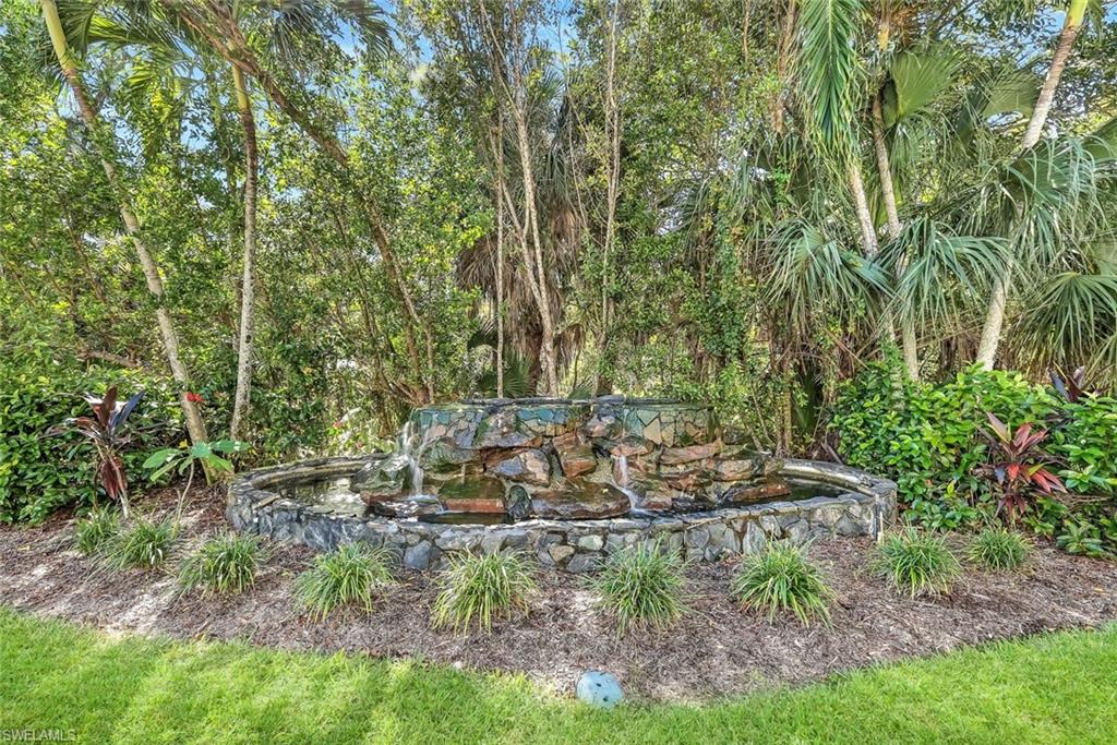 Relaxing water feature outside of rear lanai.