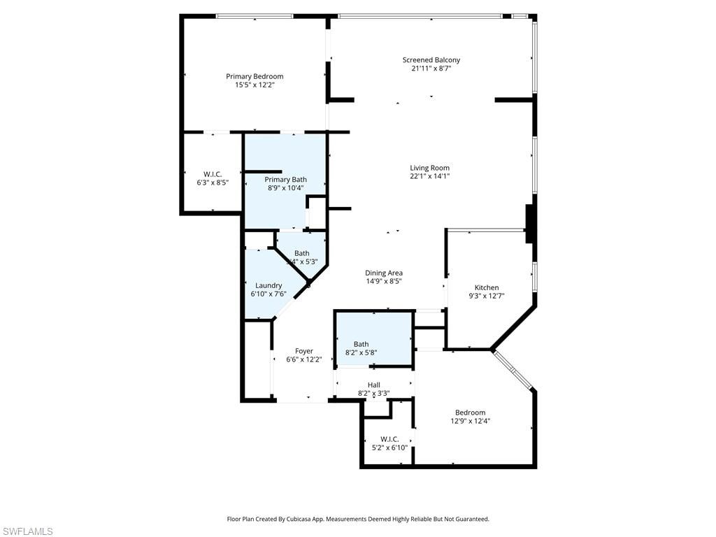 View of floor plan / room layout - Virtually Edited Image