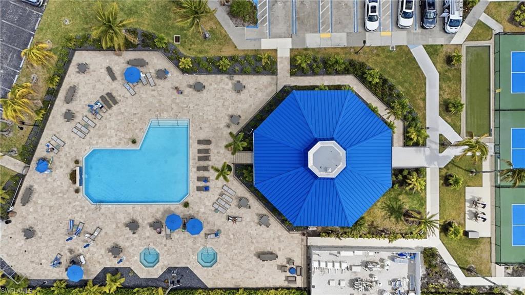 Aerial view of a pool - Virtually Edited Image