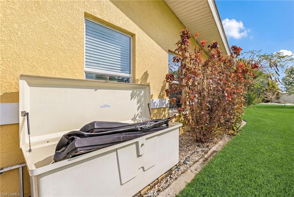 Exterior view of stucco siding