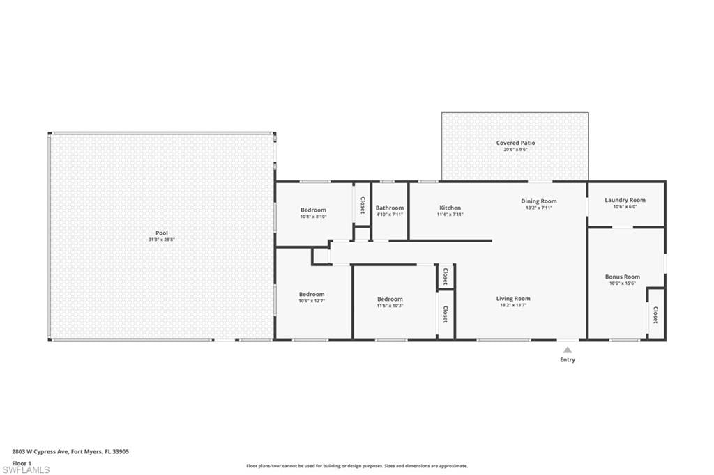 View of room layout