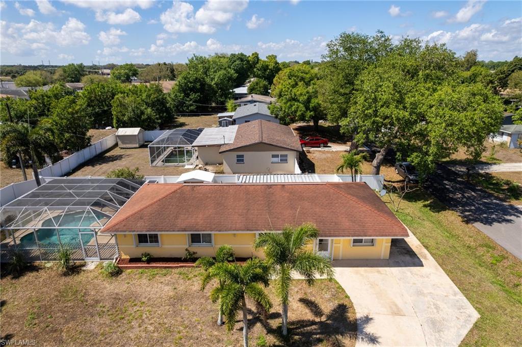 View from above of property