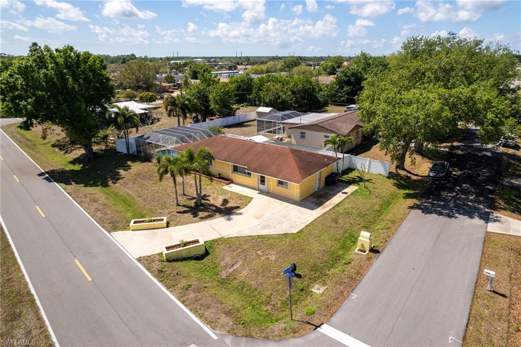 View from above of property