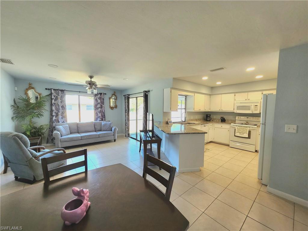 Dining room is across from the kitchen and 2nd living room.