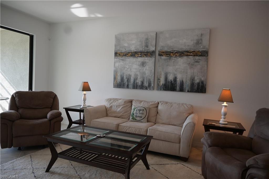 View of living area