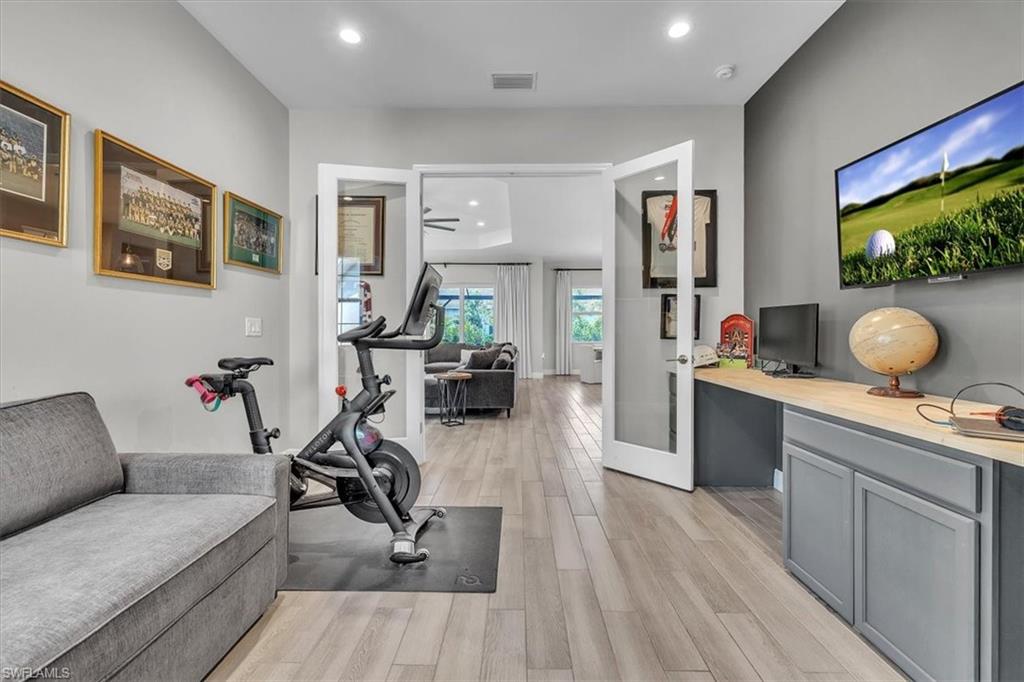Office den open to great room