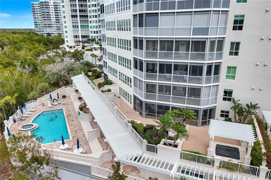 Aerial View Of Unit Terrace and Rear of Grande Dominica