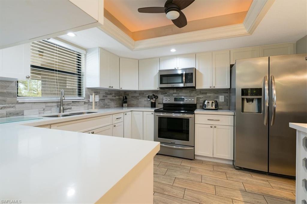 Newly renovated kitchen with stainless appliances