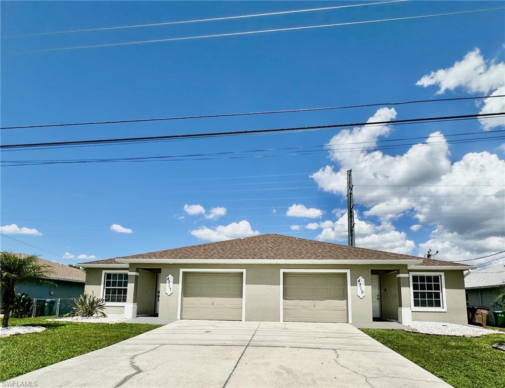 4317-4319 Full duplex front elevation