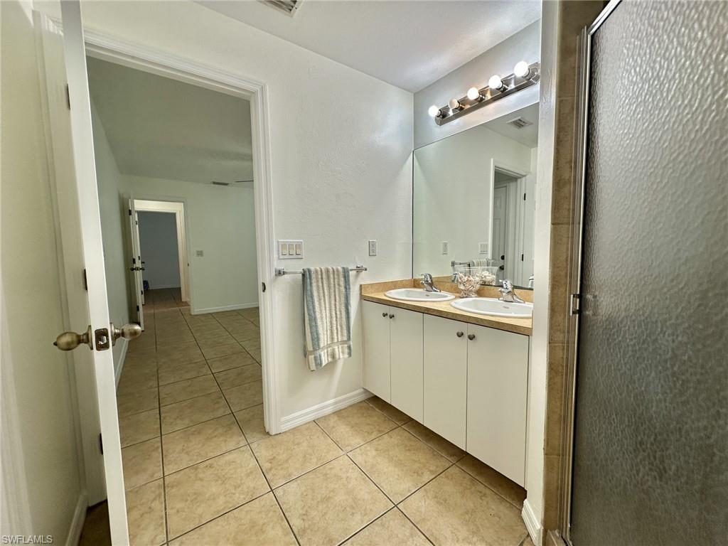 4317 Primary bath with double sink and walk in shower