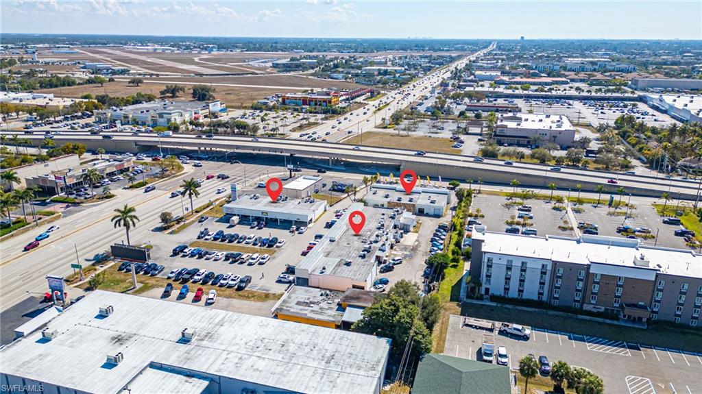 Aerial overview of property's location