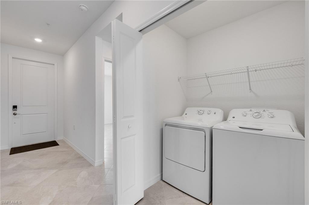 Discreetly hidden behind bifold doors.