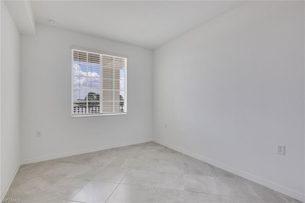 Tile flooring throughout the condo