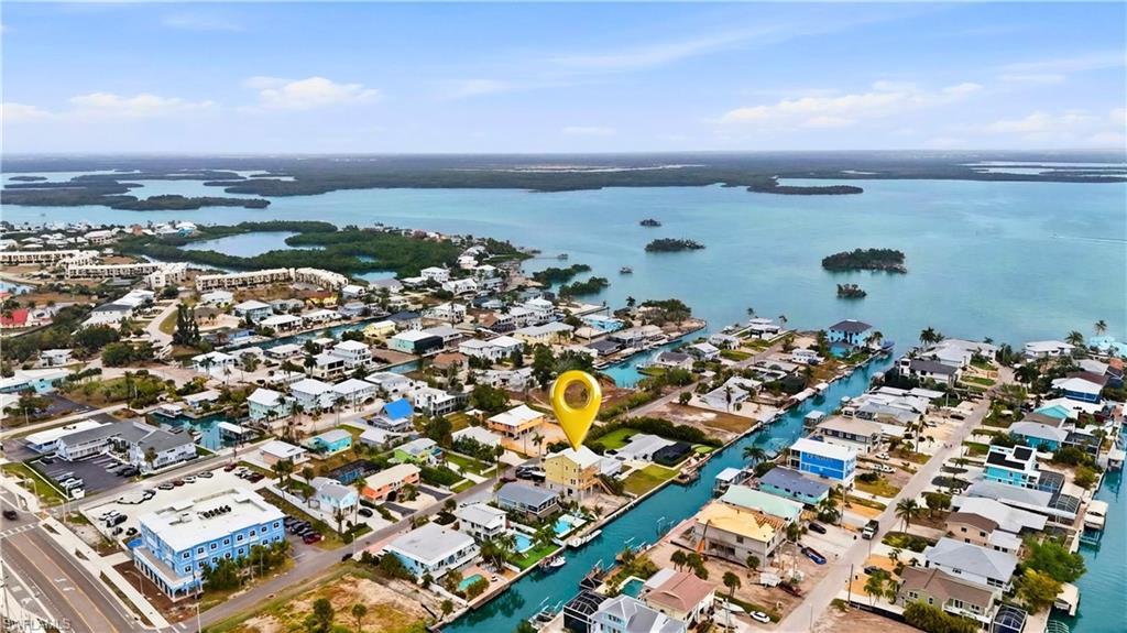 View of urban area with a large body of water - Virtually Edited Image
