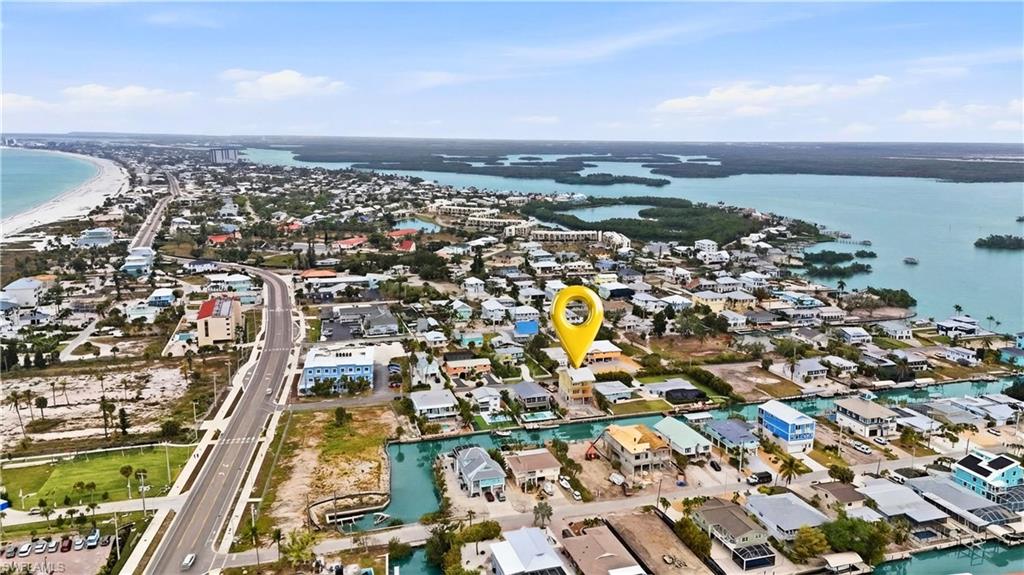 View of urban area with a large body of water - Virtually Edited Image