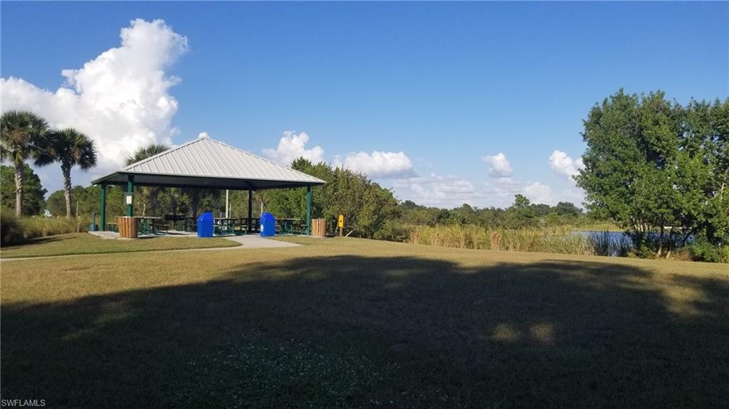 View of yard featuring a gazebo