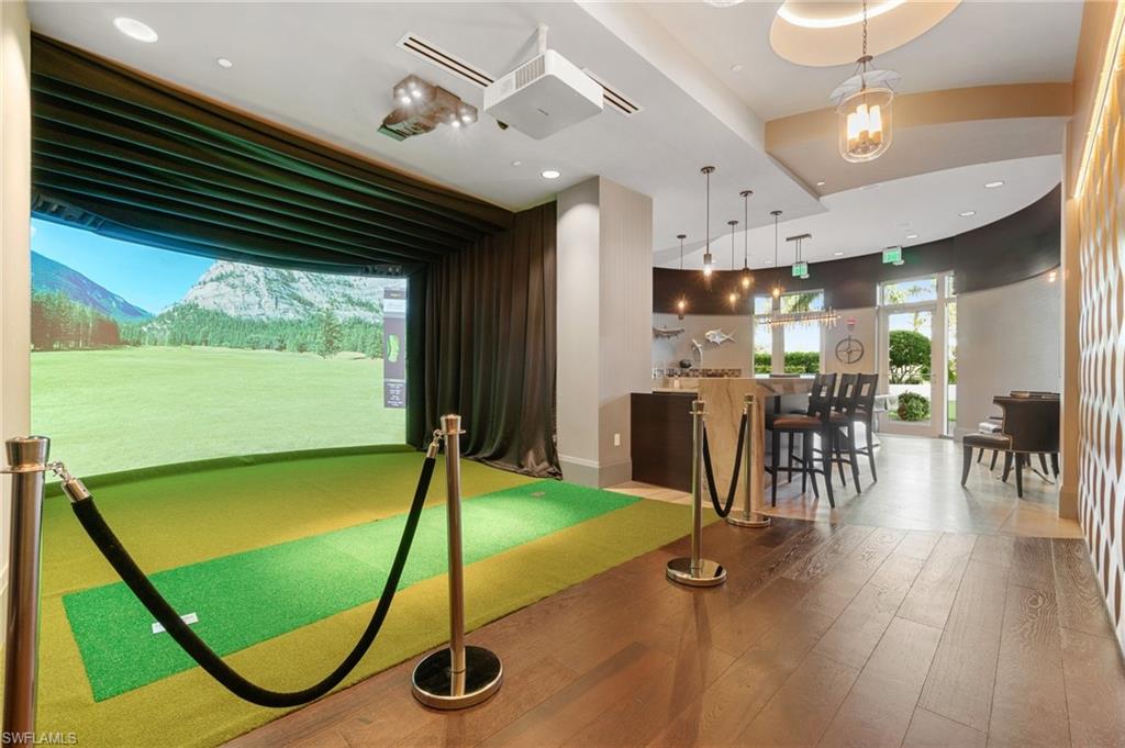 Golf Simulator for use by the residents