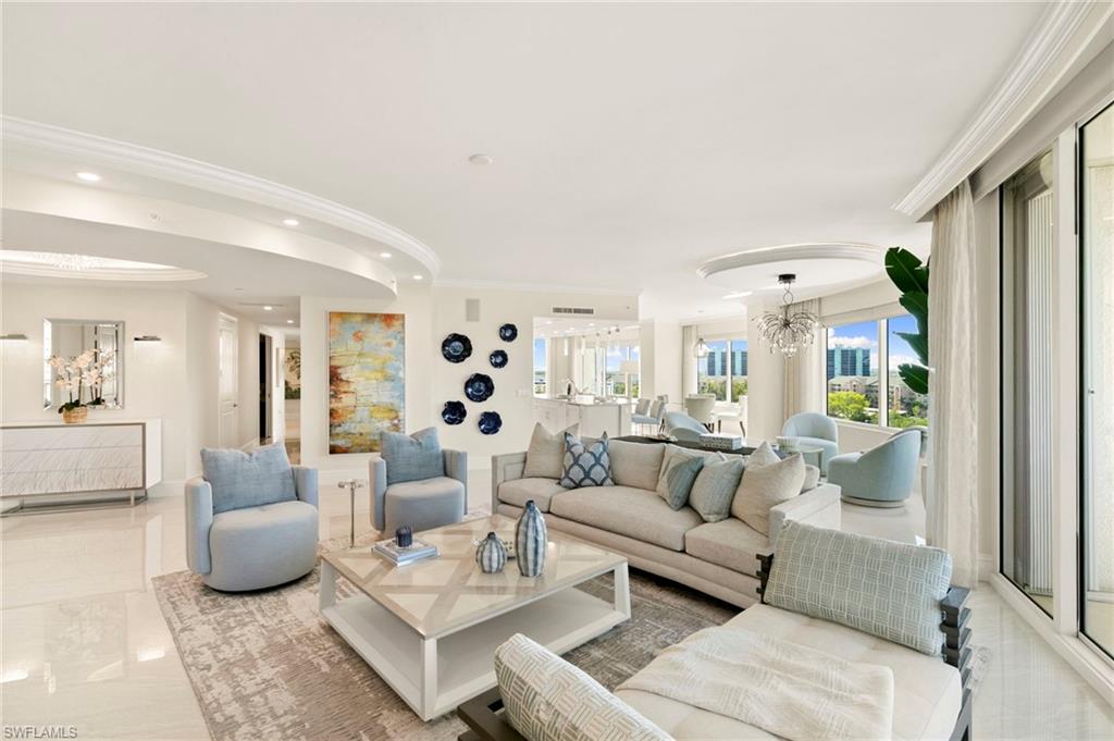 Light-Filled Views from Living Room and Sitting Room