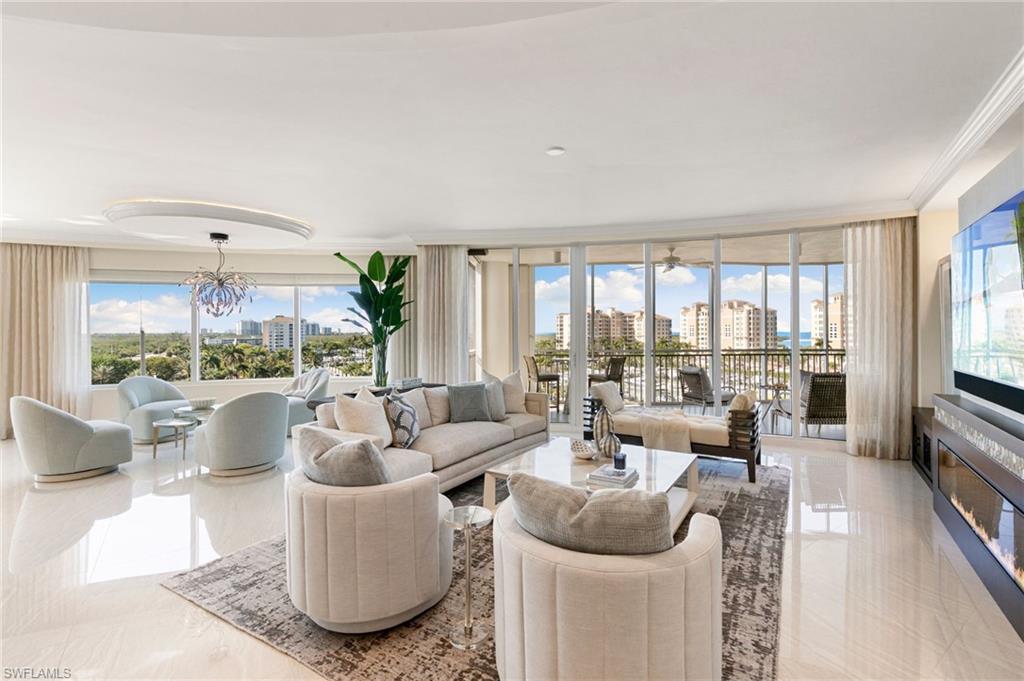 Light-Filled Views from Living Room and Sitting Room