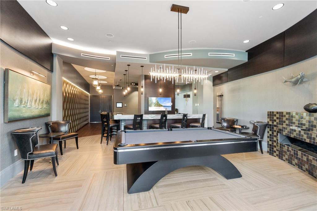 Billiards room for use by the residents
