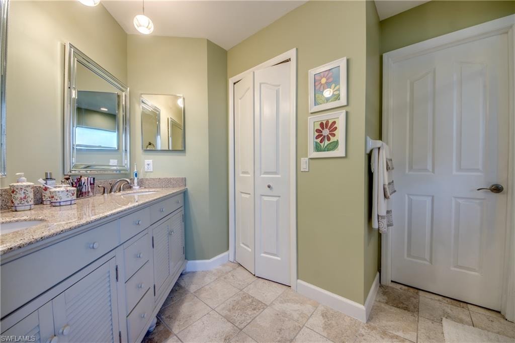Bathroom with vanity