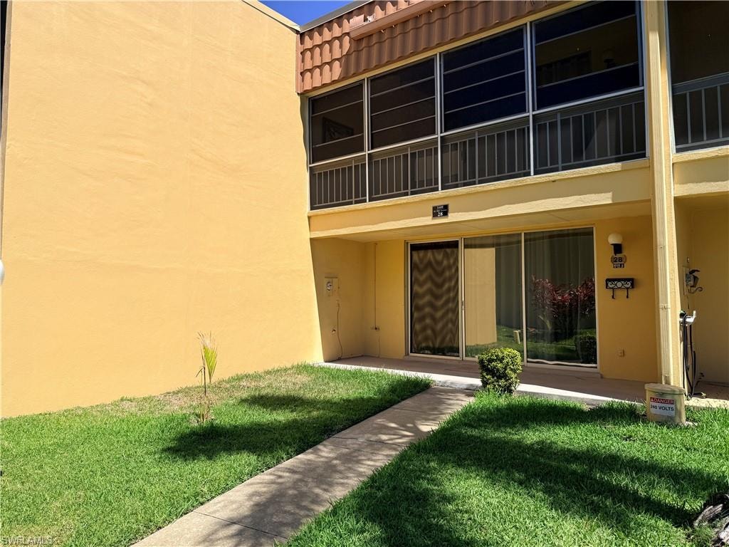 Back side entrance