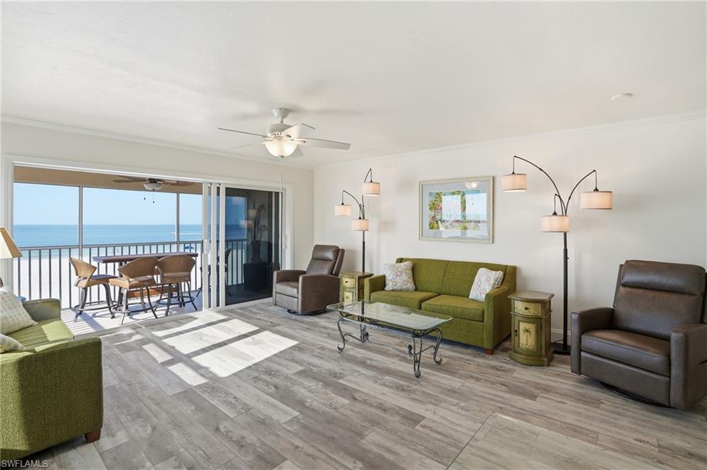 Living area with water view- Virtually Edited Image