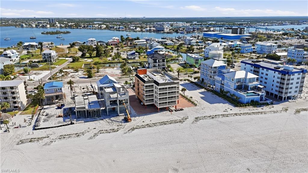 Drone / aerial view of a nearby body of water - Virtually Edited Image