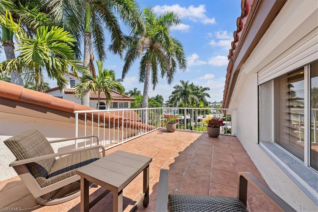 Private Primary Balcony looking at direct Bay