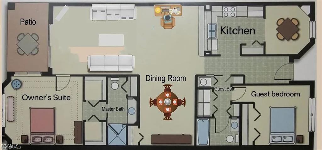 View of room layout