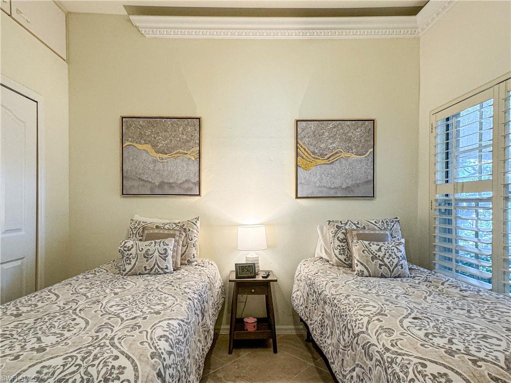 View of tiled bedroom
