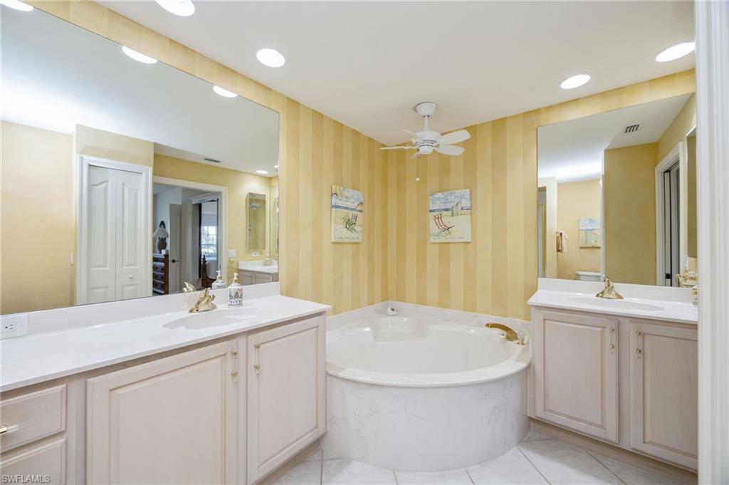 Master Bath Dual Sinks and Bathtub
