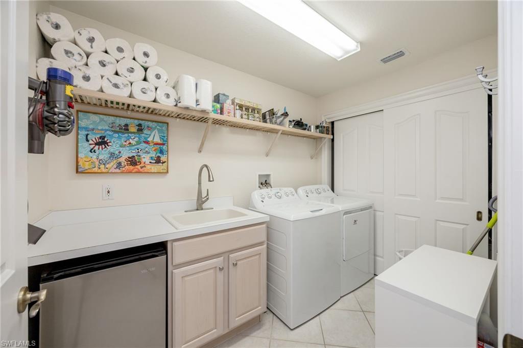 Refrigerator and Sink