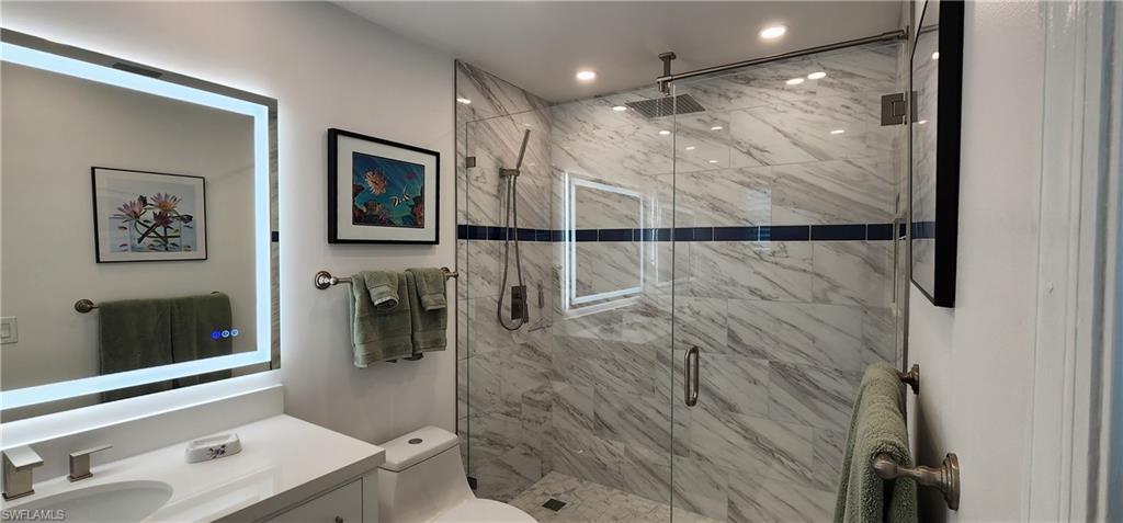 Master Bath, Rain & Hand Held Shower.