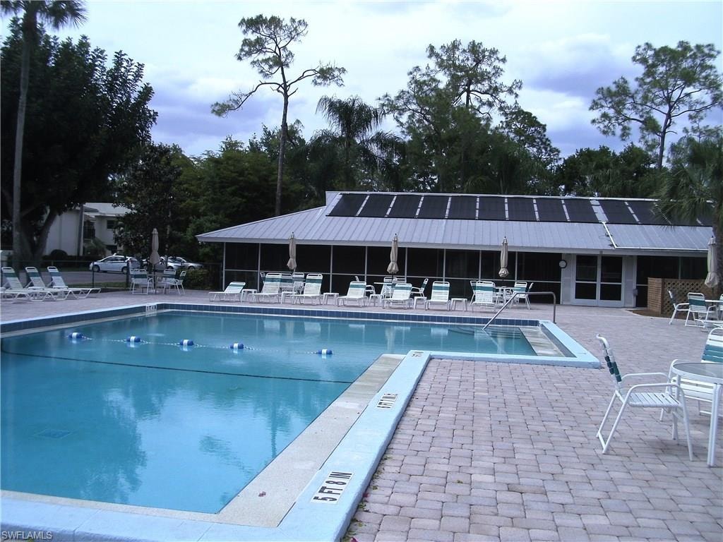 Resort style community pool perfect for lap swimming.