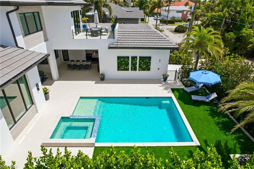 Aerial view of Backyard
