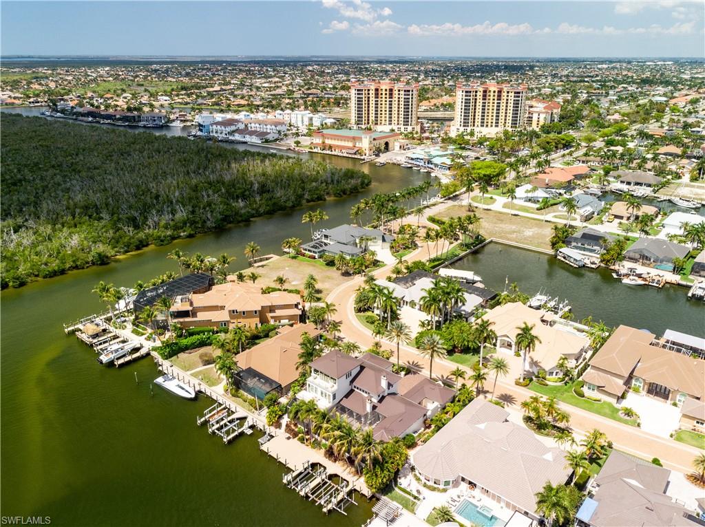 Aerial view to Cape Harbour Marina.