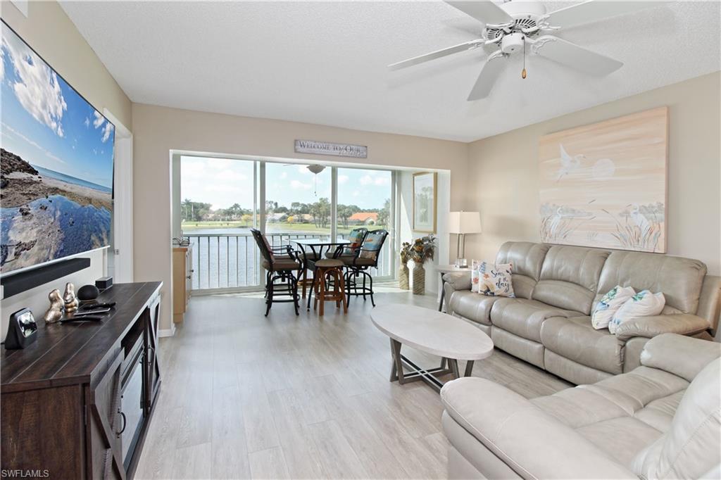 Easy to care for flooring throughout.